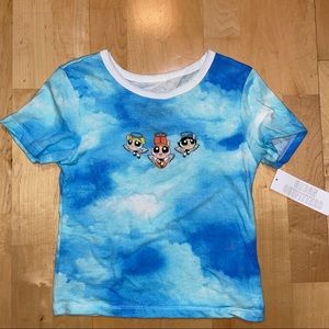 Power Puff Girls Tie Dye Crop Top